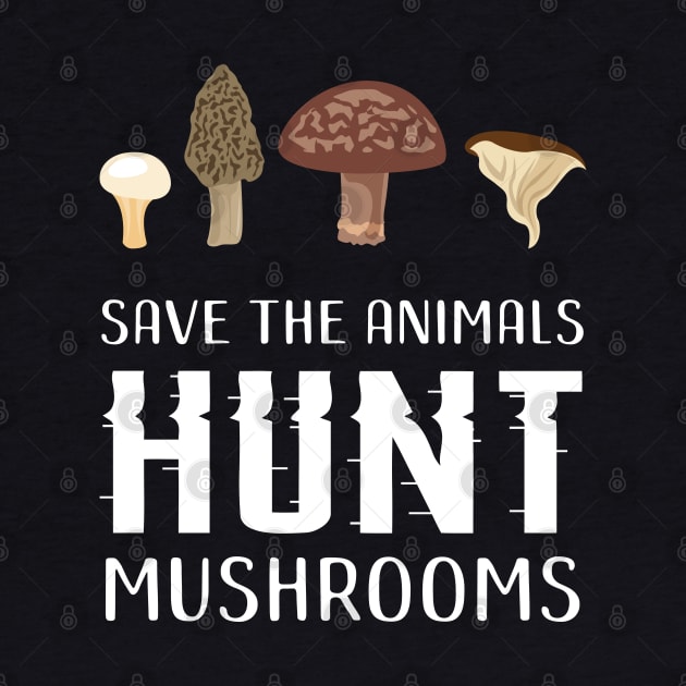 Save the animals hunt mushrooms Morel Mushroon by Caskara